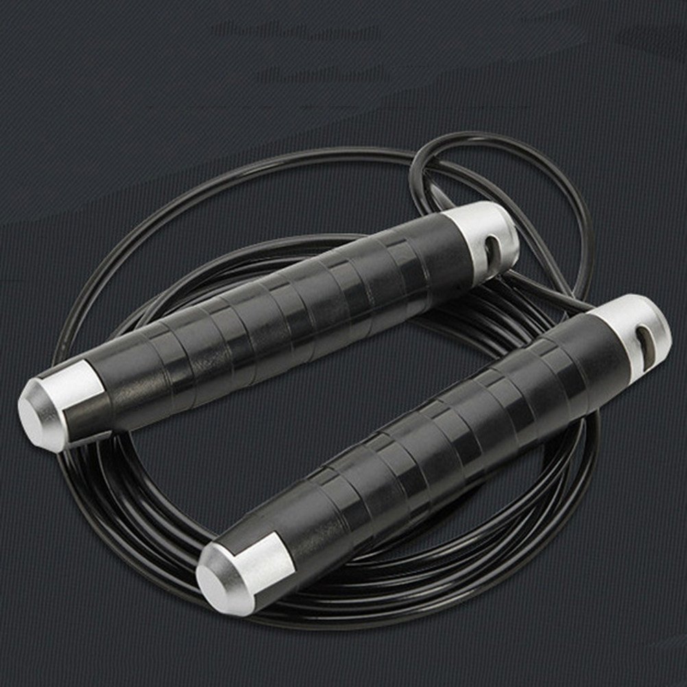 Jump Rope Speed Bearing - Corde à sauter en acier noir