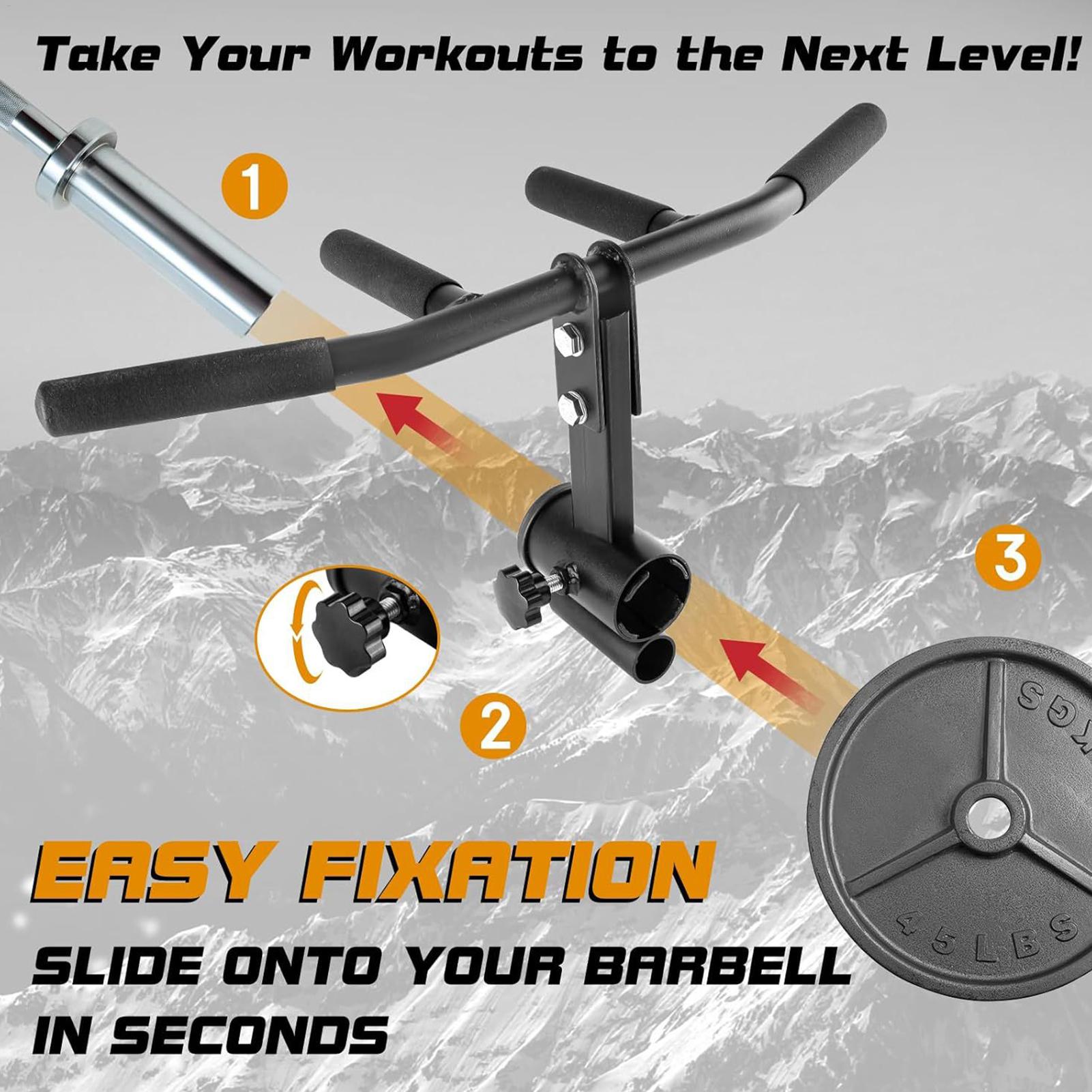 Landmine Barbell Attachment - Poignée de verrouillage de boulon de