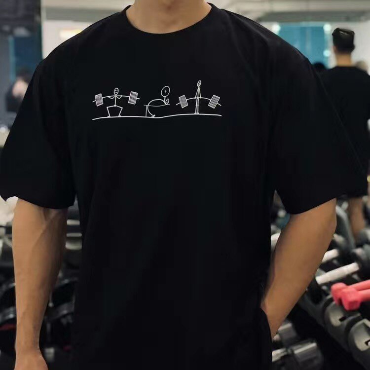 Crossfit Mayhem - T-shirt graphique homme motif stick figure