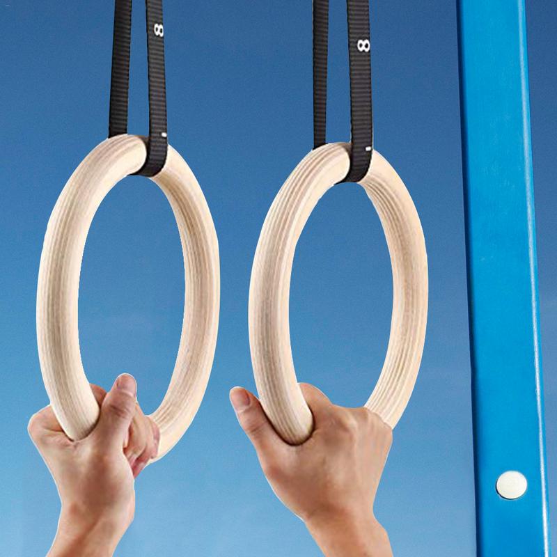 Gymnastic Ring Wood - Anneau de gymnastique côtelé en bois
