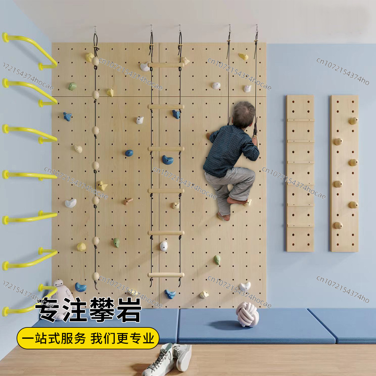Structure d'escalade murale en - Gymnastic Ring Wood avis et prix