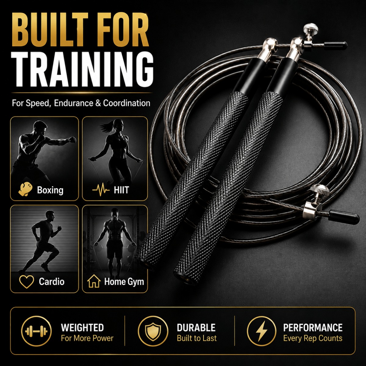 Corde à sauter à roulement à b - Jump Rope Speed Bearing avis et prix